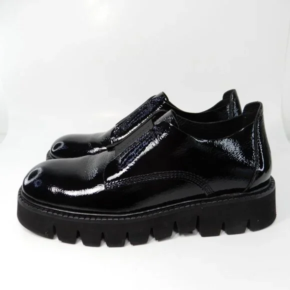 PEDRO GARCIA Silvia Platform Loafers Size 41 11 Black Patent Leather NEW - Picture 7 of 15